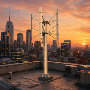 Éolienne verticale de toit 10KW : Capture stable de la puissance éolienne de toutes les directions, modèle H-10kw, produit phare - Product Image 1