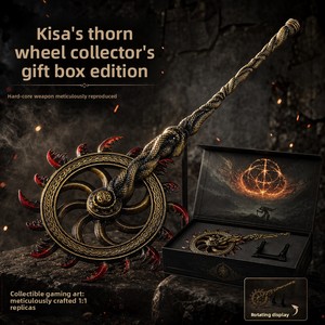 Modello di Arma Periferica del Gioco Elden Ring: Lancia di <span class=keywords><strong>Kisa</strong></span> 22CM, Versione con Scatola Regalo, Cuscinetto Rotante, Articolo Cosplay, Ornamento in Lega - Product Image 6