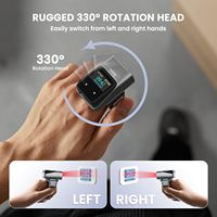 Lecteur de codes-barres 2D Eyoyo pour écran de smartphone, mini lecteur de codes QR/codes-barres sans fil portable, gris/noir, garantie 10 ans