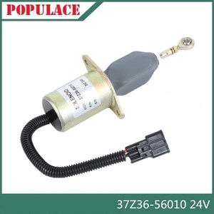 Vanne solénoïde de coupure de carburant 37Z36-56010 24V DC pour contrôleur d'arrêt électronique de groupe électrogène diesel - Product Image 2