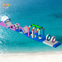 Parc aquatique gonflable en PVC durable, personnalisé, pour usage commercial, grand centre de jeux aquatiques extérieur pour enfants et adultes, idéal pour l'été