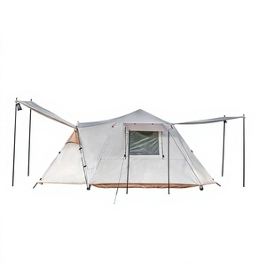 Tente familiale de luxe - Tente de glamping automatique pour 4 personnes avec grande zone de séjour, installation instantanée entièrement automatique - Product Image 3