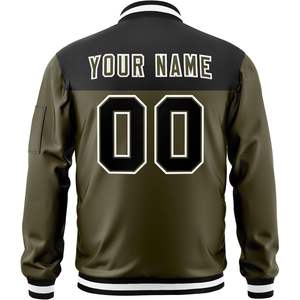 แจ็คเก็ตเบสบอลน้ำหนักเบาแบบสั่งทำปี 2025 สำหรับผู้ชาย ผู้หญิง และเยาวชน เสื้อแจ็คเก็ตวาร์ซิตี้แบบเย็บติดซิป ไซส์ใหญ่พิเศษ XS - Product Image 4