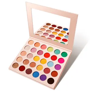 Beauty your eye 35 colors eyeshadow palette private label Glitter and matte eyeshadow