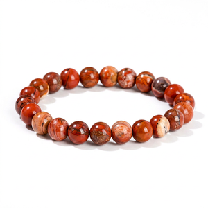 Natural Stone Beaded <b>Bracelets</b> Unisex Classic Gift Jewelry <b>Red</b> Jasper Sodalite Blue Spot Jasper Picasso Jasper Third Party - Product Image 1