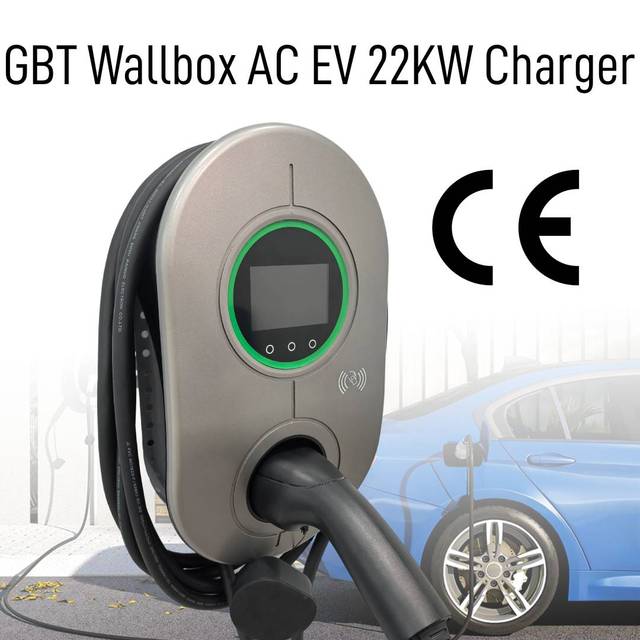 Longood Fast Household GBT EV Charging Station CE 22KW 380V 3 Phase Level 2 GBT Wallbox Charger WIFI APP Control Smart Charger