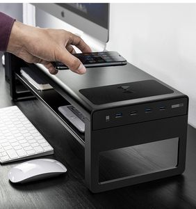 <span class=keywords><strong>Supporto</strong></span> per Monitor Laptop/Tablet/<span class=keywords><strong>PC</strong></span> in Alluminio per Ufficio e Casa con Hub USB e Ricarica Wireless 15W - Product Image 6