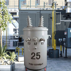 三相75kva/100kva/125 Kvaトロイダル銅ポールマウント変圧器13.8kV/<span class=keywords><strong>34.5kV</strong></span> 380V/480Vパワー変圧器 - Product Image 2