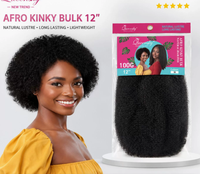 Dreadlocks synthétiques Springy Afro Kinky Twist Butterfly Locs de 12 pouces, 100g, double trame, pour femmes africaines