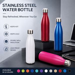 Custom Logo Print Sport Drink Bottle 500/750ml Stainless Water Bottles Insulated Cola Bottle Promo Corporate Event Business <b>Gift</b> - Product Image 2