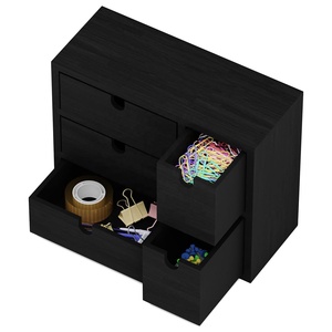 Organisateur <span class=keywords><strong>de</strong></span> <span class=keywords><strong>bureau</strong></span> pour fournitures <span class=keywords><strong>de</strong></span> <span class=keywords><strong>bureau</strong></span>, kit <span class=keywords><strong>de</strong></span> couture, boîte à bijoux, boîte décorative rectangulaire en bois <span class=keywords><strong>de</strong></span> pin sculpté - Style américain, portable, <span class=keywords><strong>DIY</strong></span> - Product Image 3