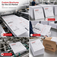 Brochure d'entreprise personnalisée / Manuel d'instructions / Magazine / Dépliant / Facture en papier couché, reliure parfaite, impression numérique