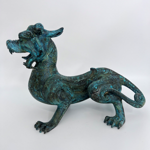 Artistico Pi Xiu figurina altare spirituale decorazione Anti male talismano regalo bronzo per Feng Shui - Product Image 6