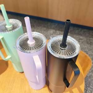Vaso Térmico Moderno de Acero Inoxidable 304 de 32oz con Pajita, Doble Pared, Antifugas, Libre de BPA, Aislado, Portátil para Coche, Gran Capacidad 960ml, al Vacío - Product Image 5