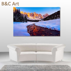 Nhà máy cung cấp tùy chỉnh kích thước lớn kỹ thuật số cảnh quan ảnh tường nghệ thuật in UV in trên tấm Acrylic - Product Image 2