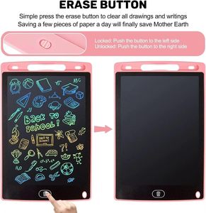 Tablette d'écriture LCD 8,5 pouces, tablette graphique numérique, tablette d'écriture électronique, bloc-notes magique, blocs-notes multicolores pour l'école - Product Image 5
