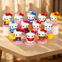 Balody Mini Paper ABS - Juego de Bloques de Construcción de Modelos de Papel, Figuras de Gatos de Dibujos Animados, 40 Piezas, Edificios Modernos, Regalos Unisex