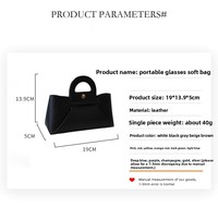 Étui à lunettes portable multicolore, logo de marque personnalisé, étui de voyage pliable semi-rigide pour lunettes de soleil, boîte d'emballage en PU pour lunettes