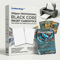 Papier cartonné noir 330 g/m² pour impression de cartes à collectionner recto-verso et proxy TCG – Collection 2027