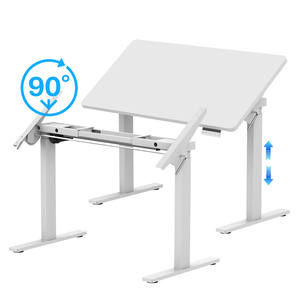 Bureau électrique moderne à hauteur réglable avec 2 pieds et un seul moteur, cadre de bureau ergonomique inclinable pour position assise-debout - Product Image 4