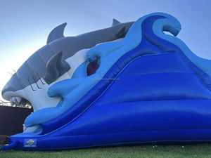Grandes nuevos toboganes inflables de tiburón, trampolines inflables de tiburón, Tobogán, Castillo de Casa de rebote <span class=keywords><strong>con</strong></span> instalaciones recreativas - Product Image 4
