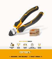 Pince coupante diagonale CR-V de style européen 6, 7, 8 pouces avec poignée souple, coupe-fil robuste, outils de quincaillerie de qualité industrielle