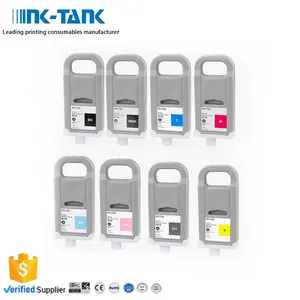 INK-TANK PFI704 PFI-704 PFI 704 Warna Premium Cartridge IJ Tinta Kompatibel untuk Canon ImagePROGRAF IPF W8300 Format Lebar Plotter