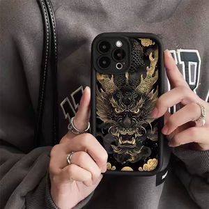 Coque de té<span class=keywords><strong>l</strong></span>éphone antichoc mate style chinois <span class=keywords><strong>Dragon</strong></span> Auspicieux Dominant pour iPhone 17 Air, 16 Plus, Apple 13, 14, 15 Pro Max - Product Image 3
