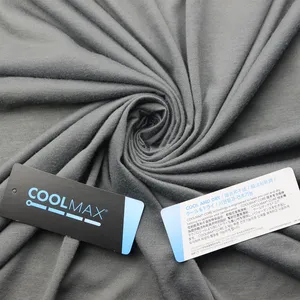 Coolmax Polyester Fabric 32S Spun Sports Wicking Dupont Coolmax Dry Fit Coolmax Single Jersey Fabric for Gym Sportswear T-shirt