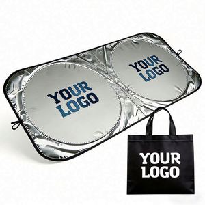 Wholesale Folding Sunshade Summer Windshield Logo Heat Insulation <b>Sun</b> <b>Shade</b> for Car Dealer Promo Business Gift - Product Image 1