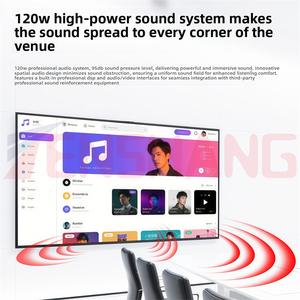 Tenshang Giá Rẻ Giá Nhà Máy Giá Lớn 4K 136 163 Inch Màn Hình Cảm Ứng Đa-Ngôn Ngữ Phần Mềm LED Thông Minh TV Bảng Tương Tác - Product Image 5