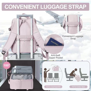 <span class=keywords><strong>Mochila</strong></span> de <span class=keywords><strong>Viaje</strong></span> Resistente al Agua, con Compartimento Seco y Húmedo, Tamaño Cabina, para Laptop de 15.7 Pulgadas - Product Image 6