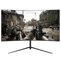 Moniteur d'ordinateur de bureau incurvé plat Rebekah Factory 165 Hz, 24 27 pouces, écran large pour jeux, moniteurs PC sans cadre 1K/2K/4K