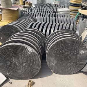 Disesuaikan 70cm anti-selip FRP penutup Manhole serat kaca komposit Resin penutup drainase merek dagang produk serat kaca - Product Image 6