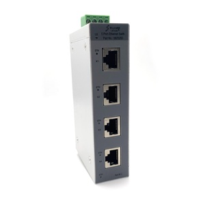 bibo SVLEC EST250 Industrial IP20 Unmanaged 5 Port RJ45 1POE Ethernet <b>Switch</b> 10/100Mbps DIN Rail Mount Autonegotiation 18-57V - Product Image 3