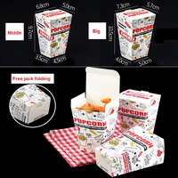 Fabricant de gros papier jetable boîte de poulet frit sac de frites frites seau de poulet frit boîte à tarte aux oeufs
