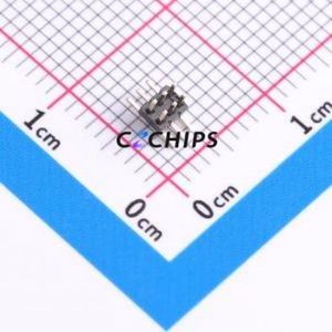 HX PZ1.0-2x3P TP-D Pin Header SMD,P=1mm Connector ( Pin Structure: 2x3P )( Pitch: 1mm )( Row Spacing: 1mm ) - Product Image 1