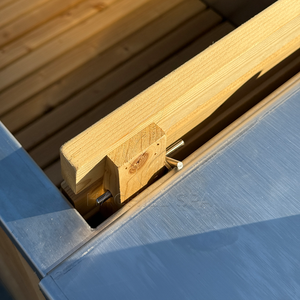 Hachillspa Tina de remojo de diseño moderno Quema de madera con madera térmica Incluye cubierta y escalón-Opcional - Product Image 4