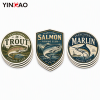 Autocollant en vinyle découpé sur mesure, résistant aux UV, en PVC, autocollants Yingao imperméables pour la pêche en eau salée, décoration de boîte à pêche