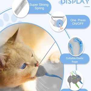 Giocattolo Ecologico a Forma di Topo in Peluche per Gatti e Cani, Resistente ai Graffi, per Affilare i Denti, Ordine Minimo 10 Pezzi - Product Image 5