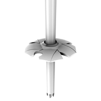 Bâtons de ski HONOR en fibre de carbone ultra-légers avec tige de 14 mm, sangle de poignet rembourrée réglable, longueur de 145 cm pour le ski tout-terrain