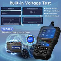 Herramienta de diagnóstico OBD2 YM519, lector de código de coche multilingüe con Cables de Audio y vídeo, comprobación del sistema del motor, escáner de fallas, probador de batería