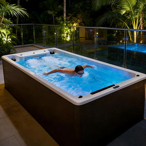 Горячая распродажа дешевая цена 4 человека открытый плавательный спа бассейн джакузи массажная ванна акриловый - Product Image 4