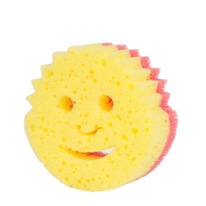 Esponja Ecológica Termosensible con Diseño de Cara Sonriente 10x10x4cm, Esponja de Baño Suavizante de Agua con Forma Personalizada, Esponja de Limpieza para Cocina - Product Image 4