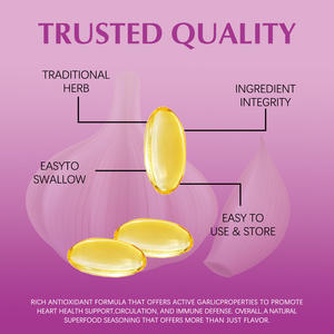 Organik Sarımsak Yağı Softjelleri - Alikin Açısından Zengin, Bağışıklık ve Kalp Sağlığı için Doğal Bitkisel Takviye, GMP Sertifikalı Toplu Tedarik - Product Image 6