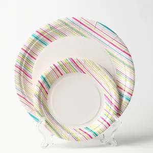 Tự Nhiên Phân Hủy Sinh Học Dùng Một Lần Thực Phẩm Giấy Tấm Tùy Chỉnh In Giấy Tấm - Product Image 1