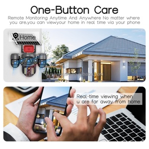 Cámara de Seguridad Inalámbrica V380pro Yoosee con Cuatro Lentes AOV Wifi 4G 40MP IP PTZ CCTV, Cámara de Vigilancia Exterior Tipo Bala con Energía Solar - Product Image 5