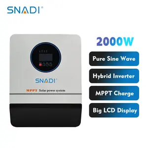 1 Phase Mppt Solar Inverter 2kw 220v 110v 120v 230v