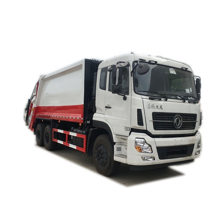 Dongfeng Tianlong 6X4 20 cbm compacted garbage truck  10 wheels compactor garbage truck