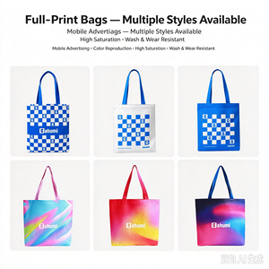 Bolsa de Tela Personalizada de Fábrica con Impresión Completa, Bolsa de Compras de Algodón Ecológica con Logotipo Personalizado, Sostenibilidad OEM/ODM - Product Image 3